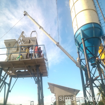 Exportar para o Quênia HZS90 Central de dosagem de concreto estacionária